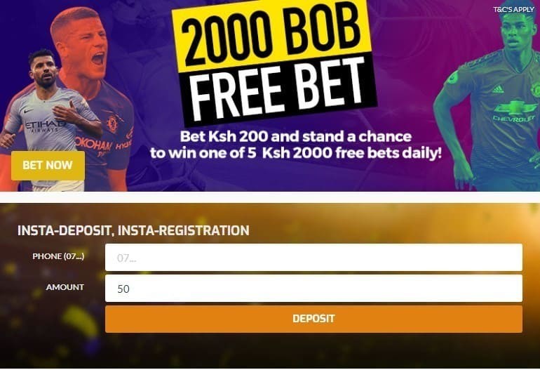 Register to place a bet in BetBoss