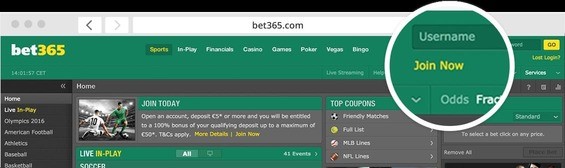 How to join Bet365