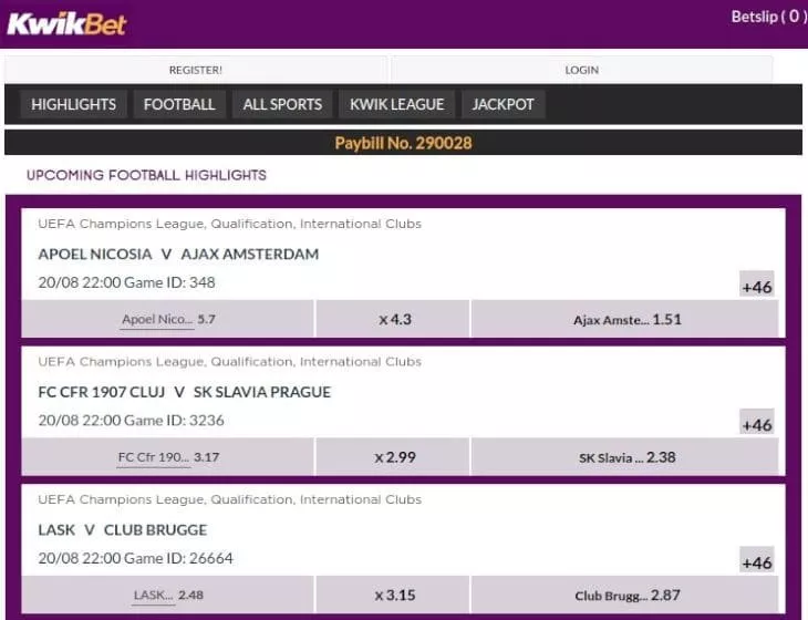 Registration bonuses