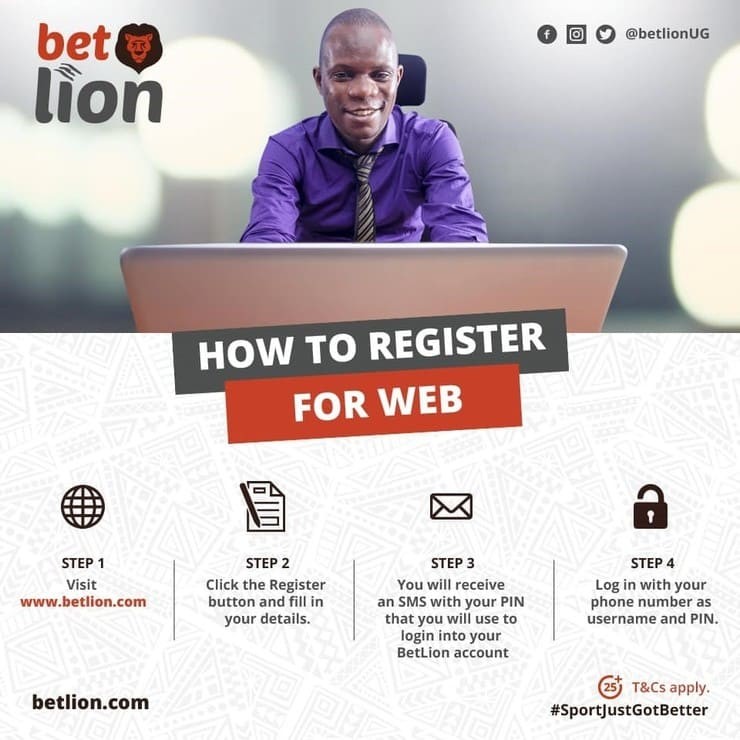 How to register on BetLion