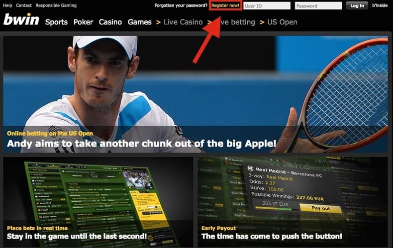 How to register on Bwin
