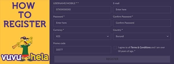 How to register on HelaBet