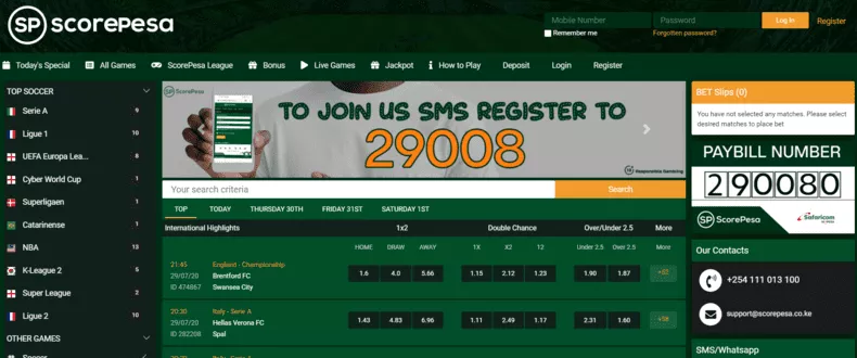 How to register on ScorePesa