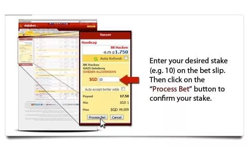 Place a bet in DafaBet