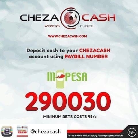 ChezaCash paybill number