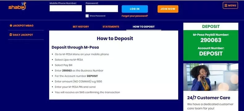 Deposit methods