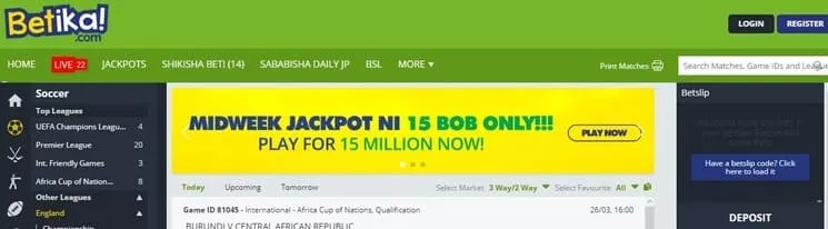 How to login to Betika