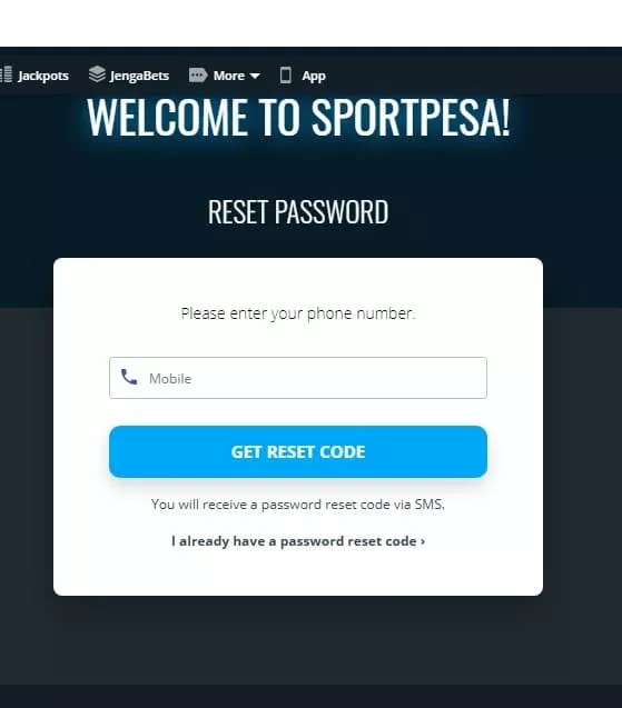 Sportpesa login