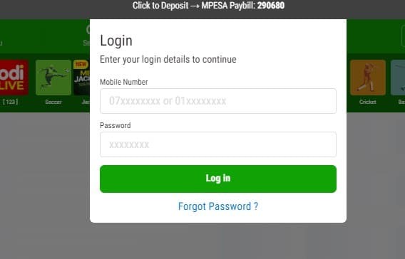 How to login to OdiBets
